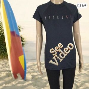 👛 (ANY 2/$20)RIPCURL Wet Suit Tee Poly/Spandex Short Sleeve. See Size Note